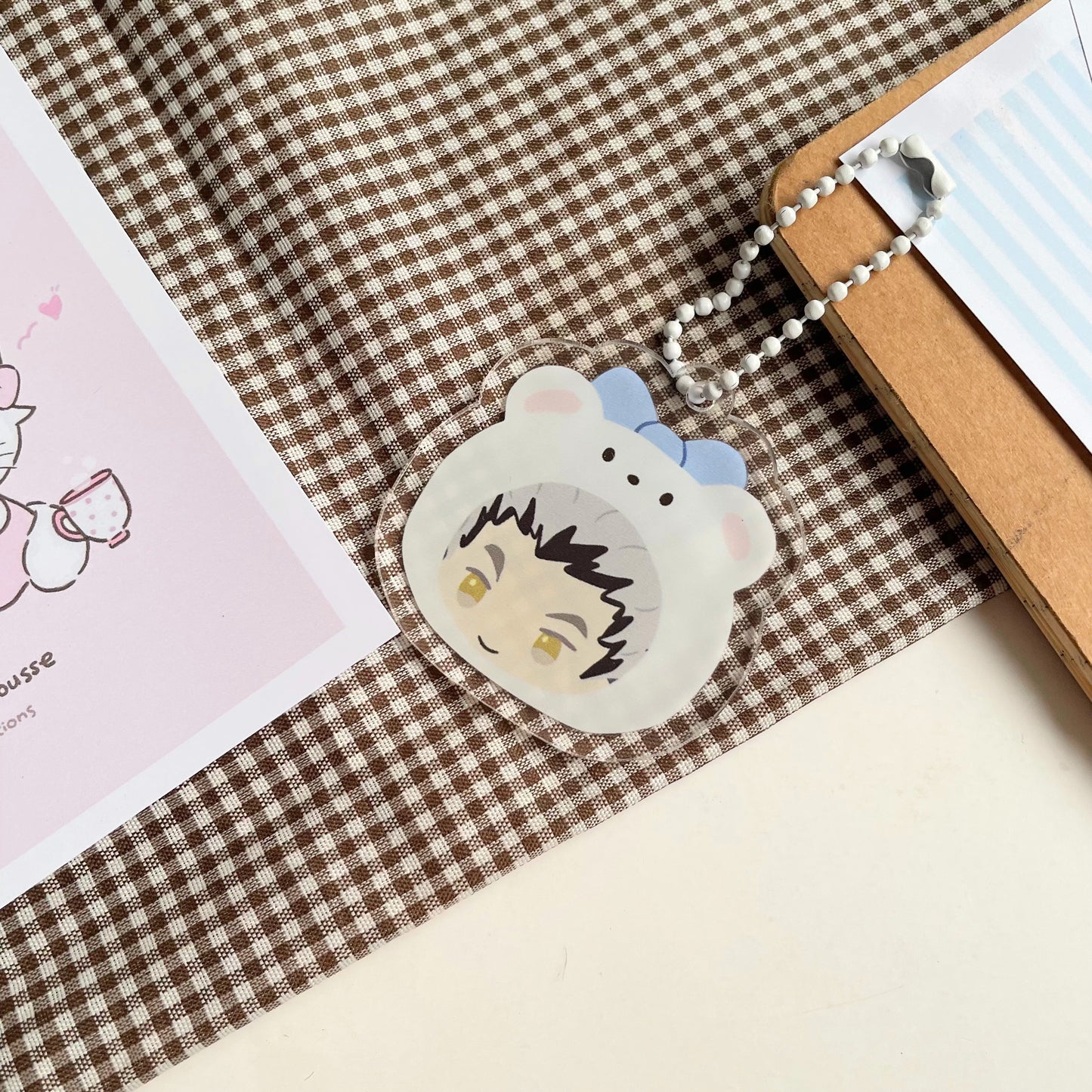 Cute Bears Haikyuu Keychain