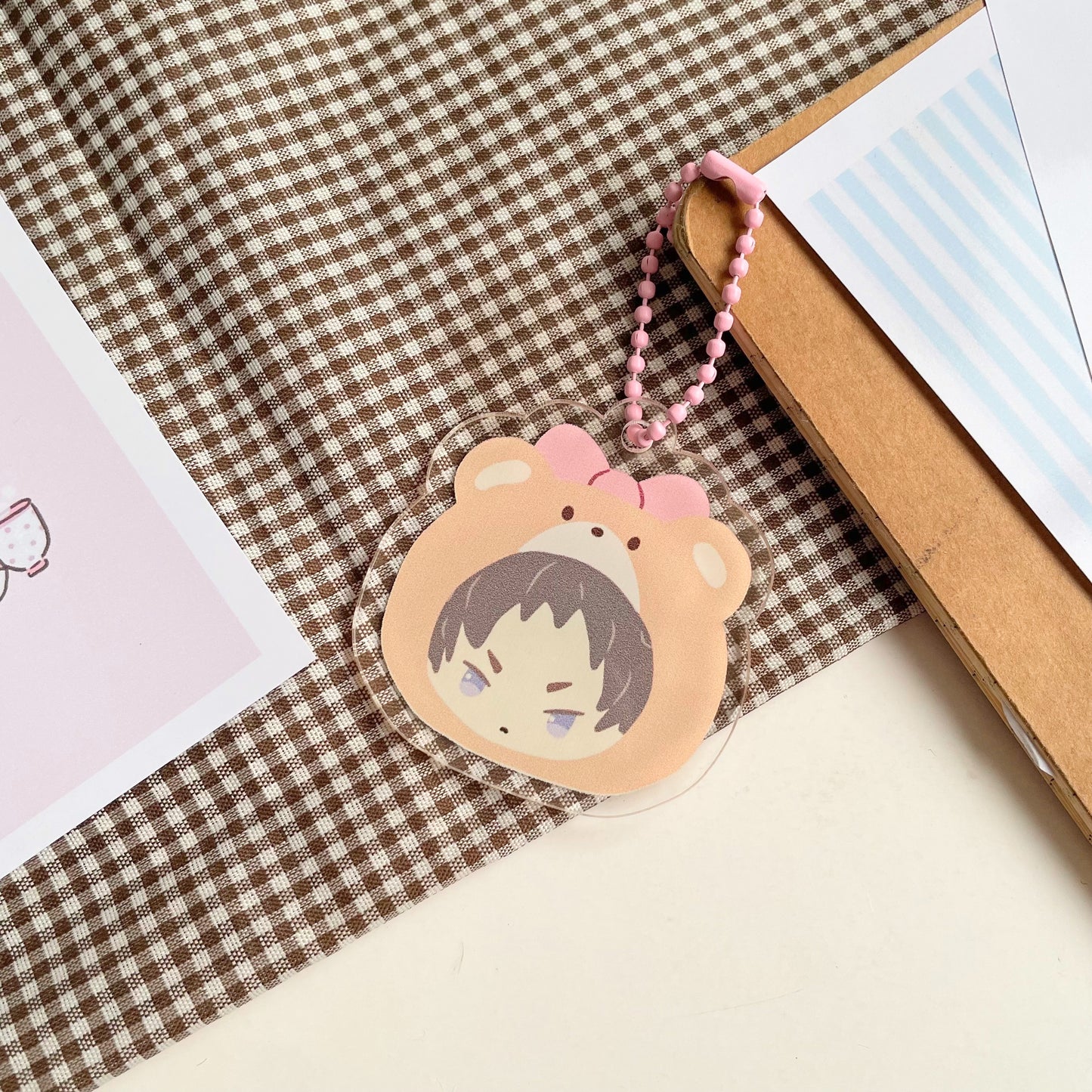 Cute Bears Haikyuu Keychain