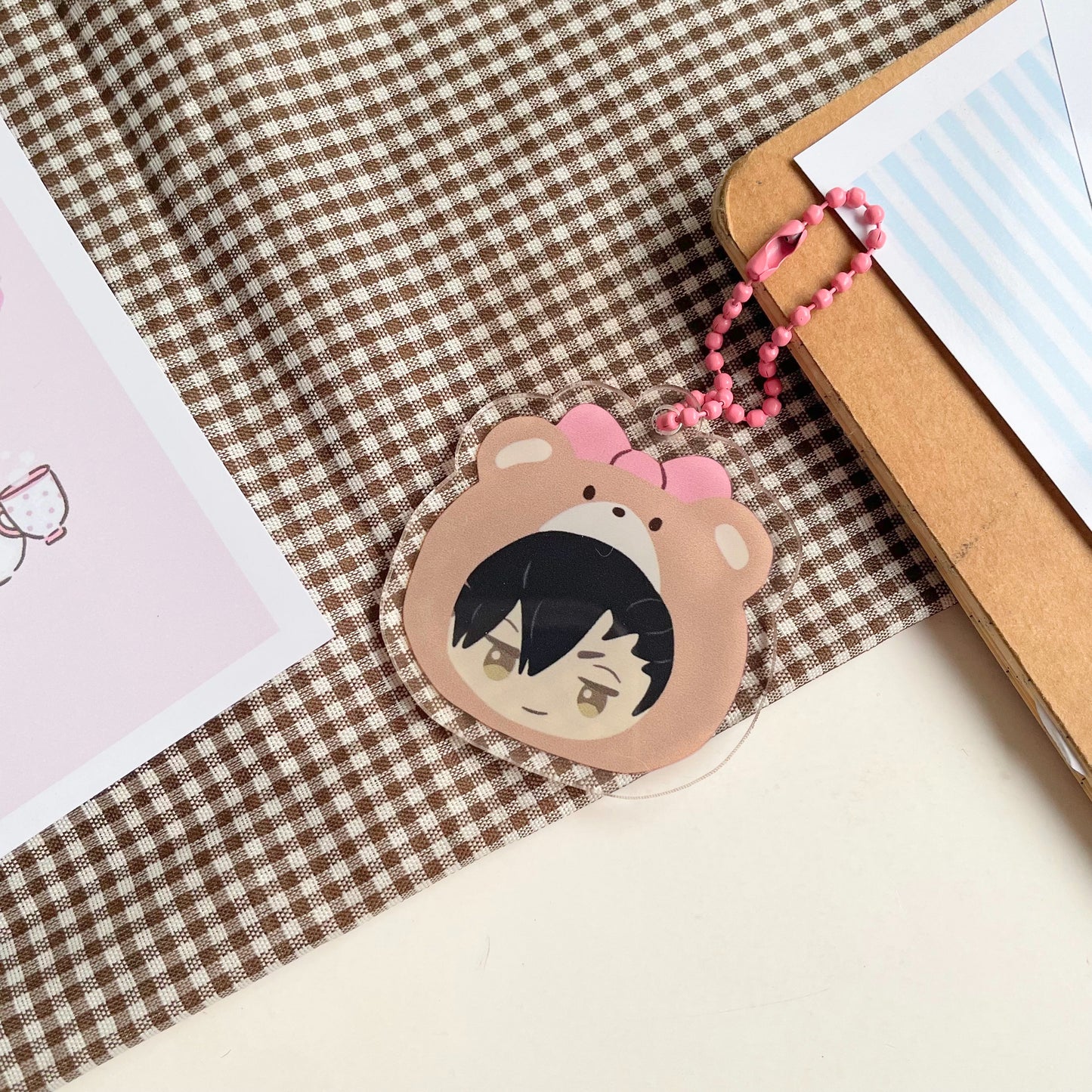 Cute Bears Haikyuu Keychain
